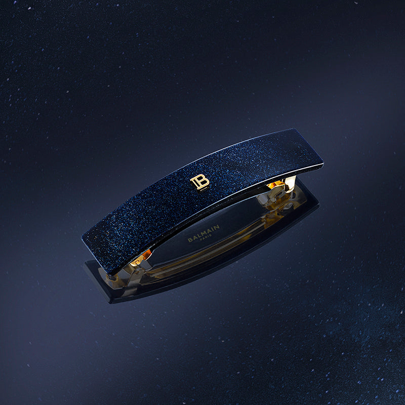 Muse de la Fête • Édition Limitée Barrette Medium Acétate Cosmic Saphhire