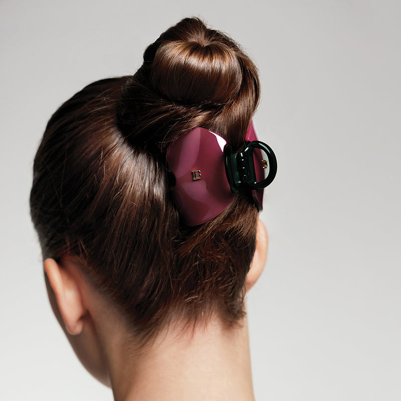 Pince à Cheveux Imperiale Velvet Burgundy