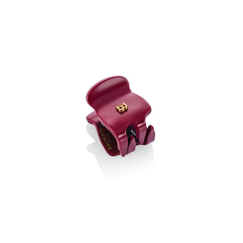 Pince à Cheveux Extra Small Velvet Burgundy