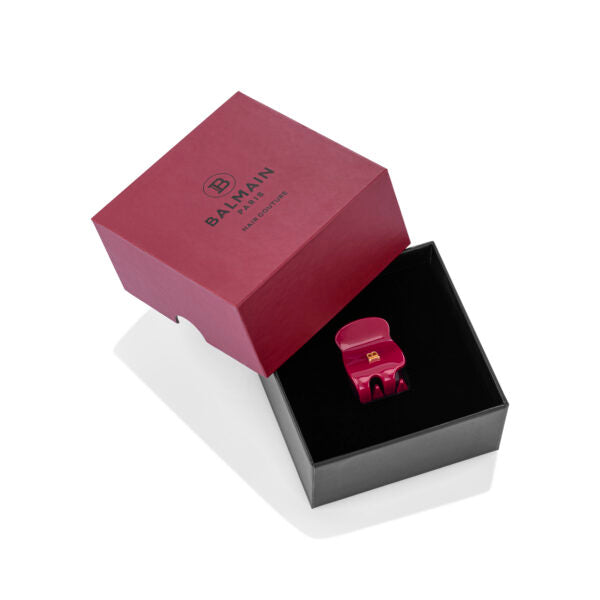 Pince à Cheveux Extra Small Velvet Burgundy