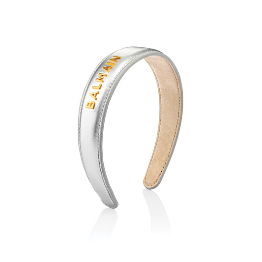 Leather Headband Large Silver • Limited Edition FW23